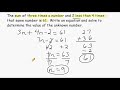 Linear Word Problems Quiz