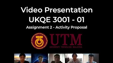 UKQE3001 Video Presentation for Assignment 2 - Activity Proposal Group 4