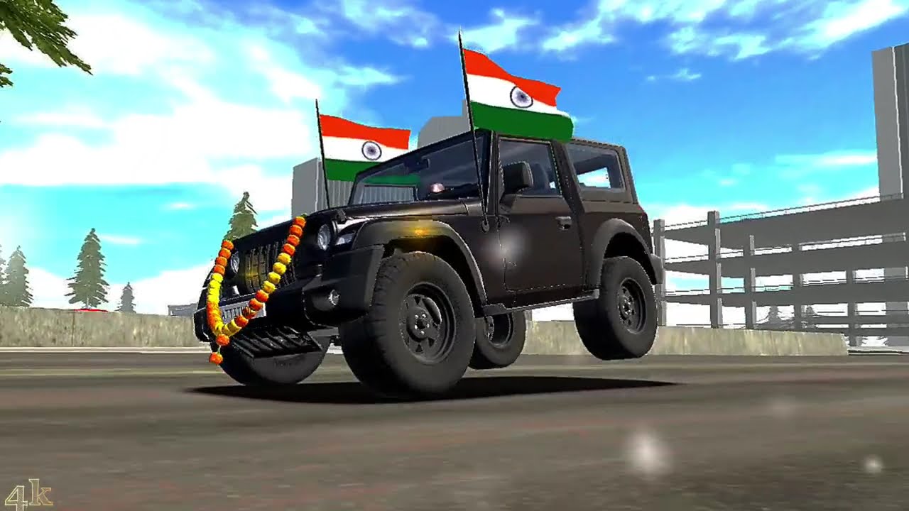 Mahindra😈Thar Slow-motion)stunt 4kvideo 