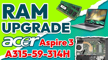 How to Upgrade RAM in Acer Aspire 3 A315-59-314H Laptop