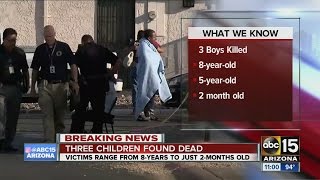 Three children found dead, mother suspected of murder