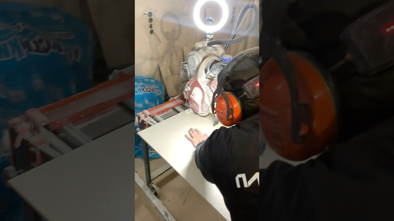 Идеальный чистый рез керамогранита на итальянском станке «RAIMONDI»