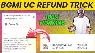 BGMI UC refund trick 2024 || 380₹ Refunded || Play Store refund trick || bgmi uc refund kese kare screenshot 5
