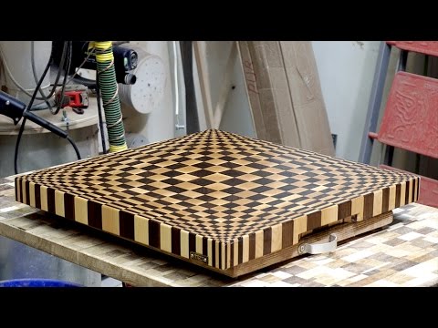 making 3d end grain cutting board #13 - youtube
