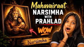 How To Draw Mahavatar Narsimha With Prahlad, Lord Narsimha Drawing, Outline Tutorial