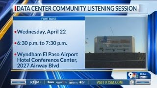 Fort Bliss to host listening session on data center