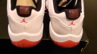 Nike Air Jordan XI Low White and Red