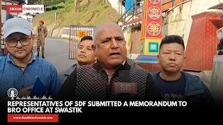 Representatives of SDF submitted a memorandum to BRO office at Swastik