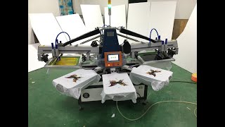 3 color automatic T shirt printing machine from RUIDA machinery