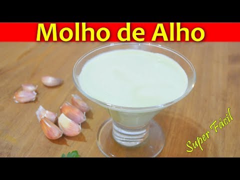 Como fazer MOLHO DE ALHO / molho de alho com salsinha e cebolinha