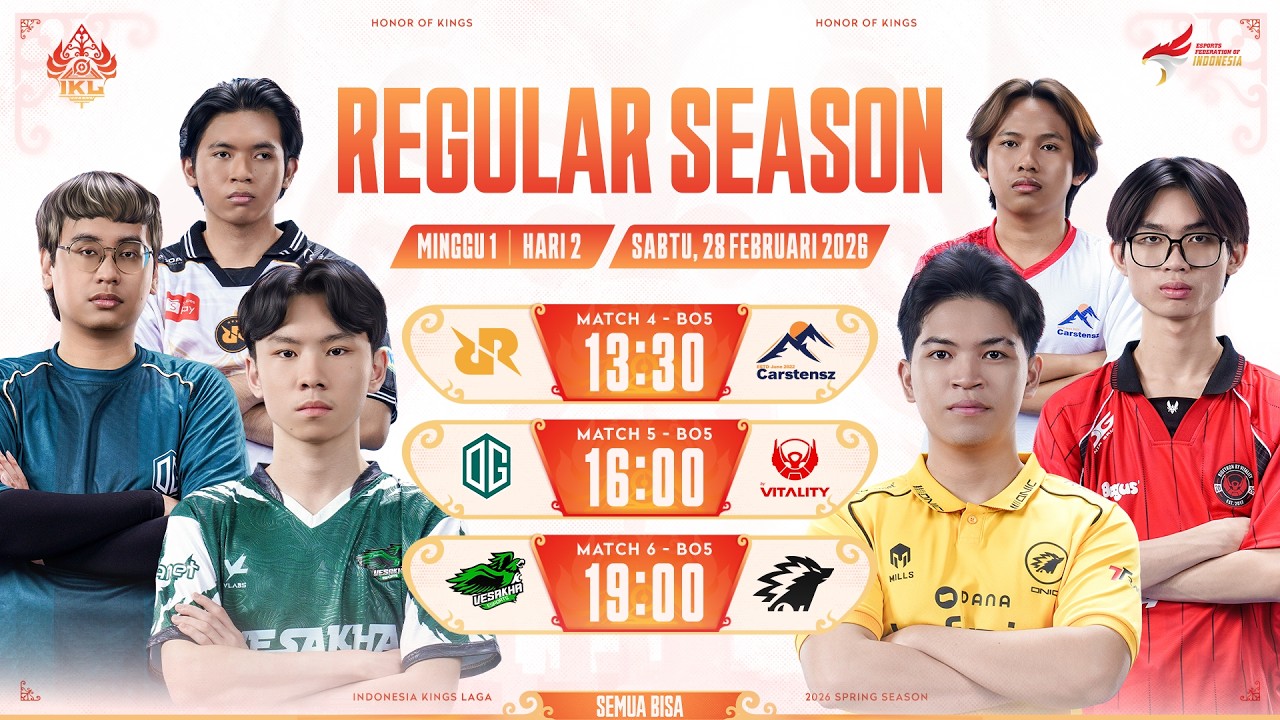🔴 LIVE | IKL Spring 2026 | Regular Season Minggu 1 Hari 2