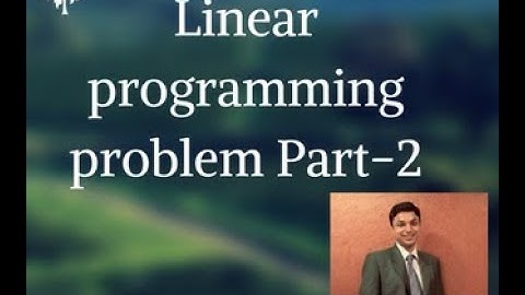 CA Final Costing-Linear Programming (LPP)-2nd Class-English
