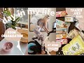 vlog: vlog: trader joes fall haul, major room organization + cycling workout!