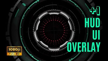 Futuristic Circular HUD UI Overlay Animation | No Copyright Video