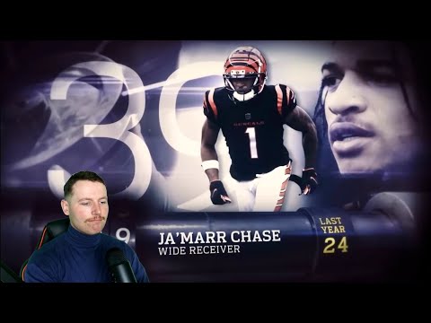 Rugby Player Reacts to JA'MARR CHASE (WR, Bengals) #39 The Top 100 NFL Players of 2023
