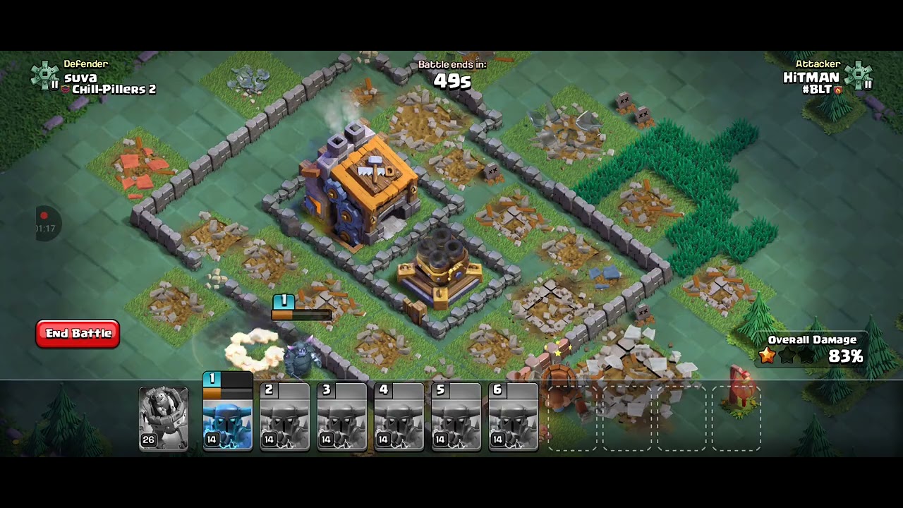 Power PEKKA Smash Destroys Base 💜