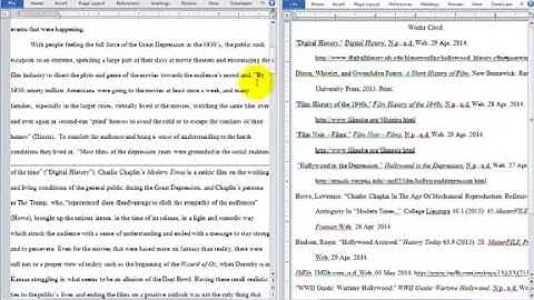 Match In Text to Works Cited