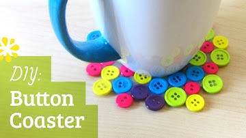 DIY Button Drink Coaster | Sea Lemon