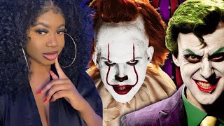 FIRST TIME REACTING TO | THE JOKER VS. PENNYWISE - EPIC RAP BATTLES OF HISTORY - REACTION