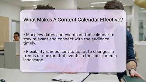 What Makes A Content Calendar Effective? - Everyday-Networking