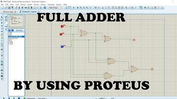 3.SIMULATION OF FULL ADDER ON PROTEUS.