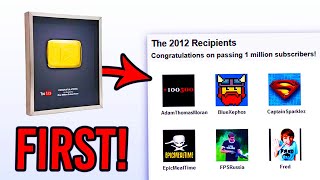Who Got The FIRST Gold Play Buttons On YouTube? (ANSWERED!)