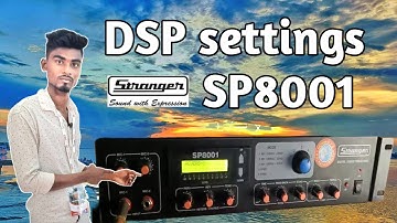 DSP settings//stranger  SP 8001 digital processor  //delay/Reverb/chorus processor//#dj super sound