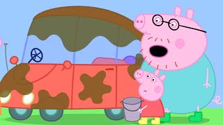 Car Wash with Peppa Pig | Peppa and George Learn to Clean up Before Eating