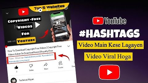 How To Add #Hashtags On Youtube Properly | Youtube Video Main Hashtag Kaise Lagaye | Video Viral
