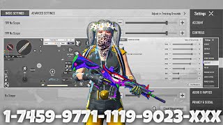 NEW UPDATE 4.3🔥BEST SENSITIVITY CODE + CONTROL SETTINGS BGMI/PUBG MOBILE