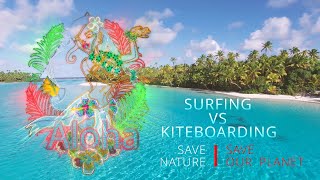 SURFING VS KITEBOARDING #surfing #kiteboarding #thebestofsurfing