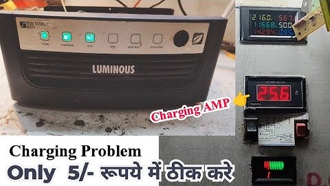 luminous eco watt 650 high charging ampere problem