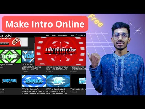 how to make intro video online free 2022 | Panzoid | কিভাবে ইন্ট্রো তৈরি করতে হয় ।