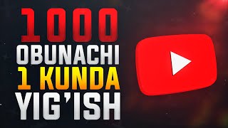 🤔Yangi Kanalda Obunachi va Prosmotr Yig'ish // Youtube Kanalga obunachi yig'ish 🔥