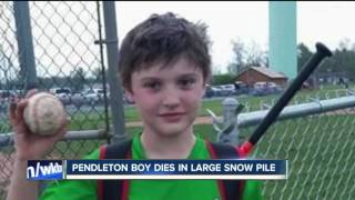 Pendleton boy dies in snow pile