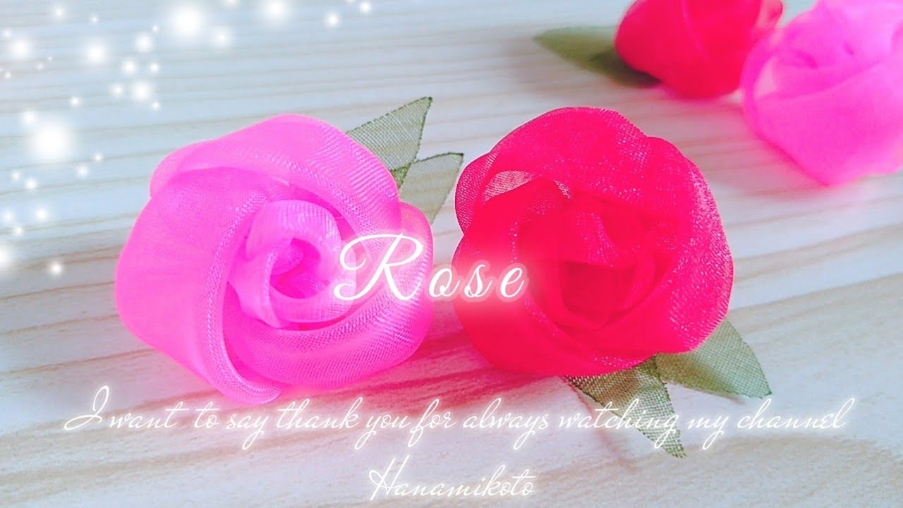 簡単 バラの作り方 どんな布でもok Diy How To Make Rose Flower Hand Embroidery Sewing Hacks Easy Flower Making Youtube