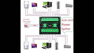 new product SPLIA12 RS485 I2C CAN 1-Wire BUS Hub Splitter Master-Slave Ring Network Wiring