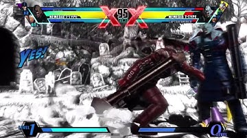 Ultimate Marvel vs. Capcom 3 - Nemesis T-Type/Storm/Arthur Playthrough (Part Two)