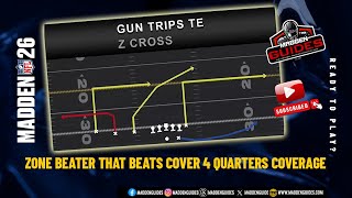 Gun Trips TE - Z Cross: Proven Madden 26 Gameplayfor Any Skill Level