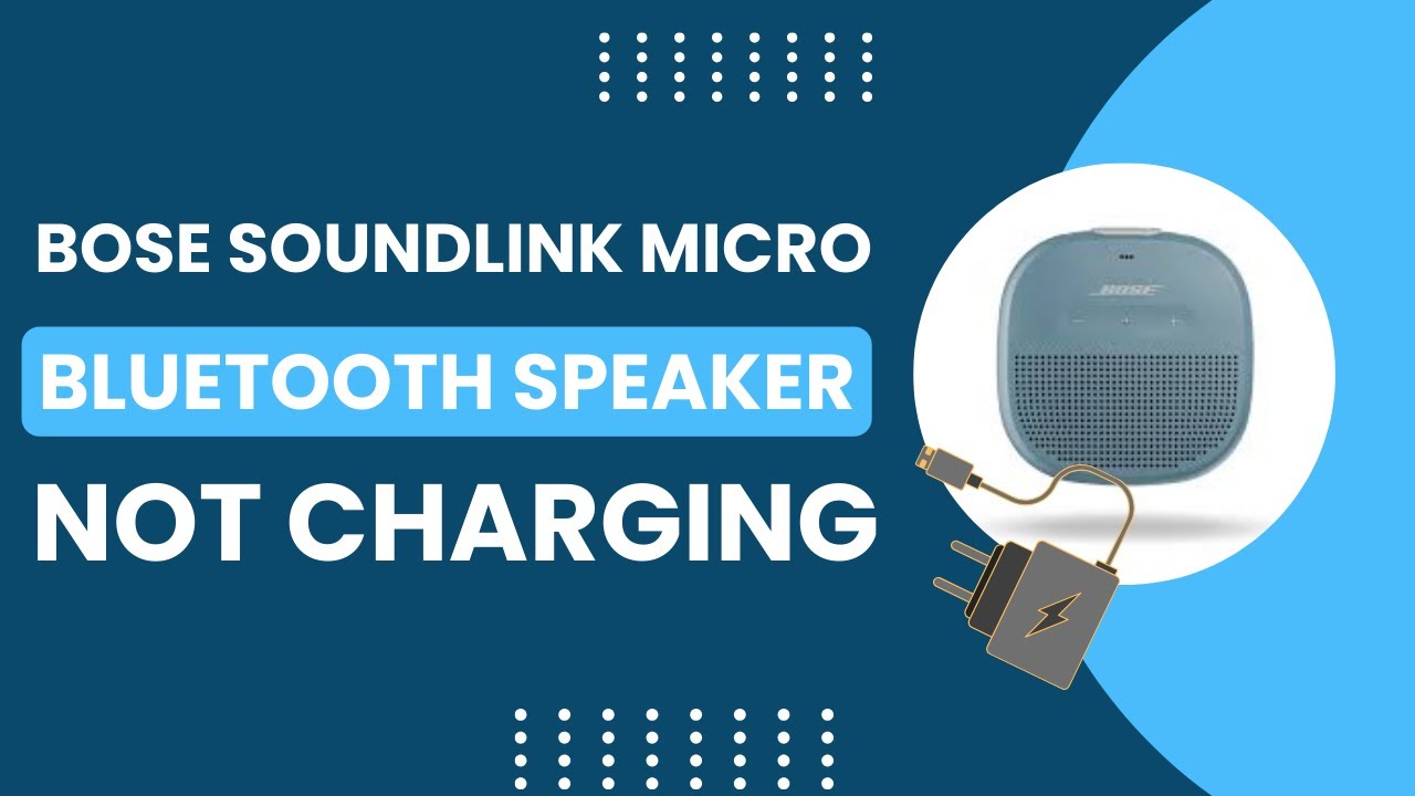 Bose Soundlink Micro Bluetooth Speaker Not Charging? - Fixed