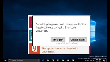 How To Fix App Store Error 0x80073cf9 In Windows