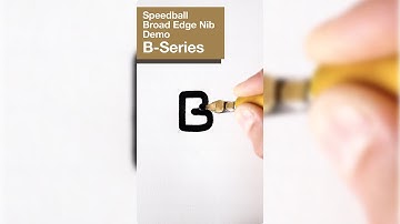 Speedball B-Series Nibs Demo with Sandro Bonomo with Sandro Bonomo (Broad Edge Nibs Calligraphy)