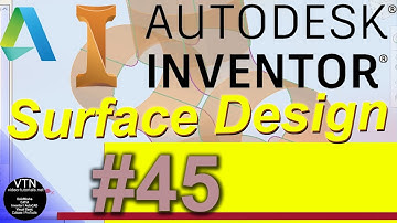 AutoDesk INVENTOR Surface Design 45 ( Helical Curve )