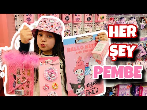 HER ŞEY PEMBE !! KIRTASİYE ALIŞVERİŞİ