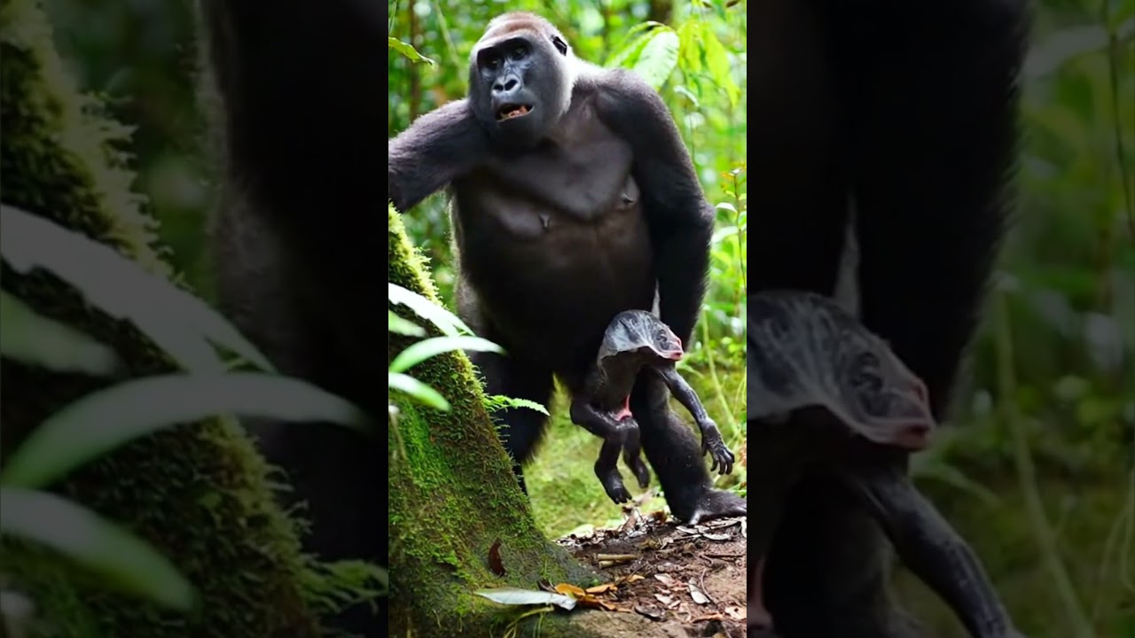 Everyone shining with little gorilla cheer