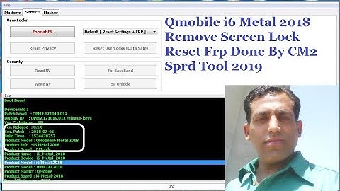 Qmobile i6 Metal 2018 Remove Screen Lock Reset Frp Done By CM2 Sprd Tool 2019