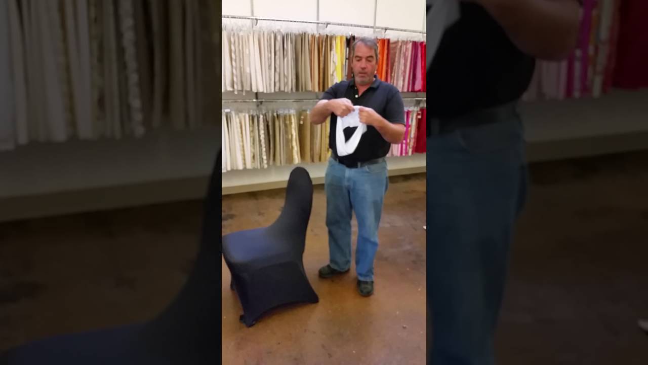 Installing a spandex chair cover and chair band YouTube