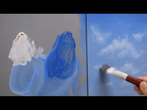 Video: Pastellhandledning - Hur Man Målar Moln