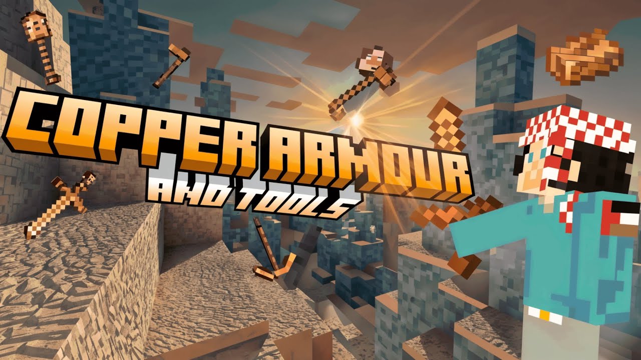 How to download Copper tool and armor mod in Minecraft 1.20.51 ...