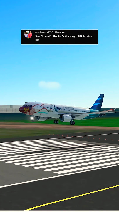 How To Perfect Landing In RFS #aviation #avgeek #landing #flightsimulator #plane #a320 #automobile